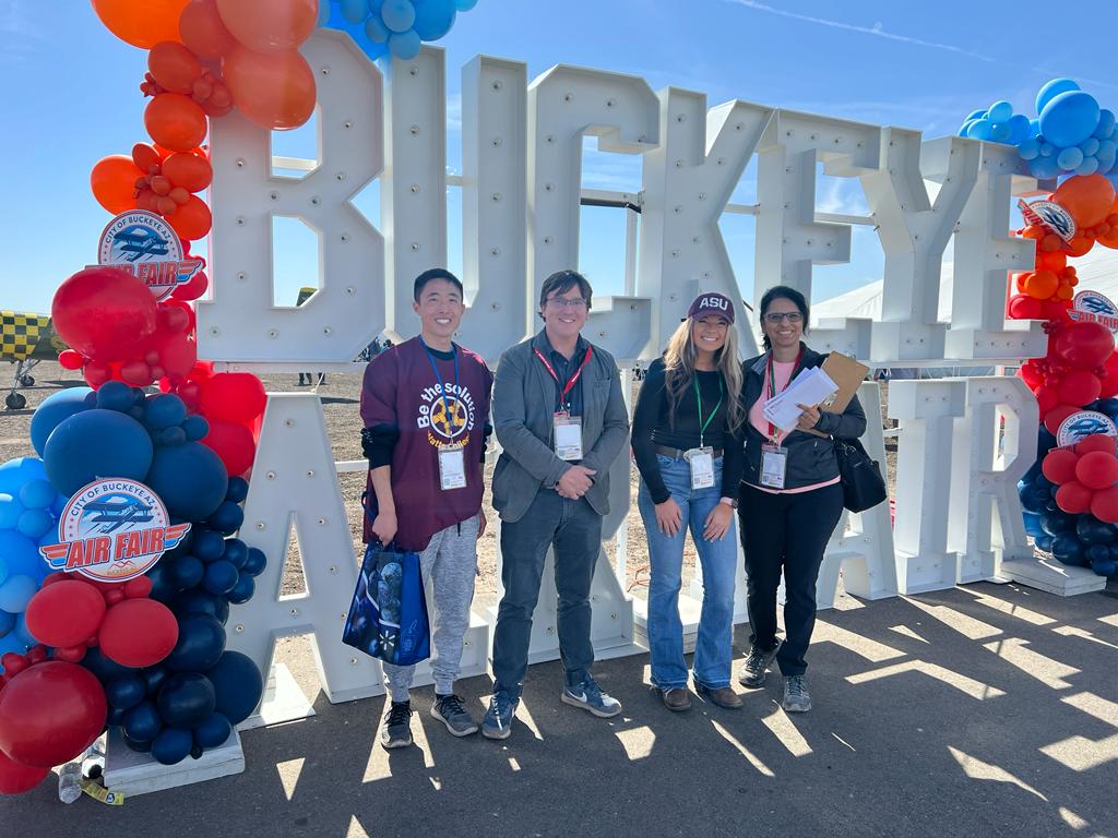 Students and faculty onsite at the Fall 2022 Buckeye Air Fair
