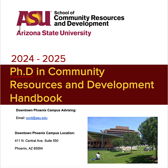 Ph.D in Community Resources and Development Handbook