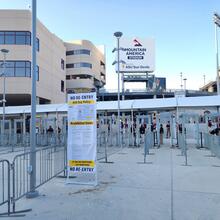 Mountain America Stadium awaits the arrival of guests on gameday