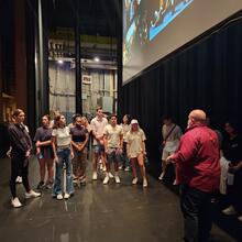 PRM 423 students behind the scenes at ASU Gammage.