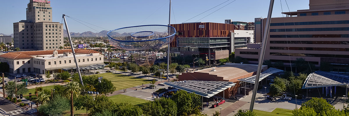 overhead view of ASU Downtown Phoenix campus