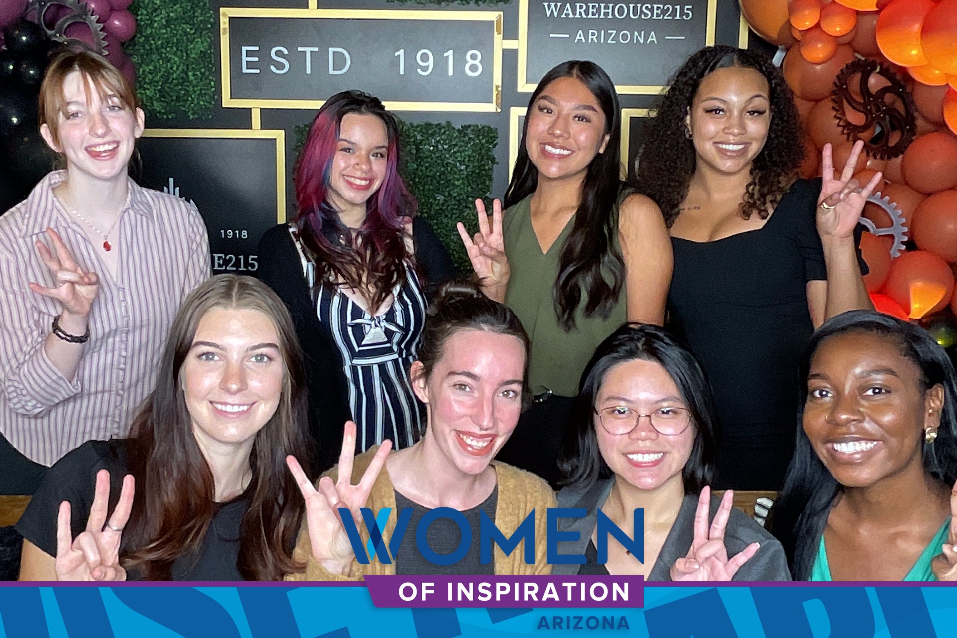 Student volunteers at the WISE Event