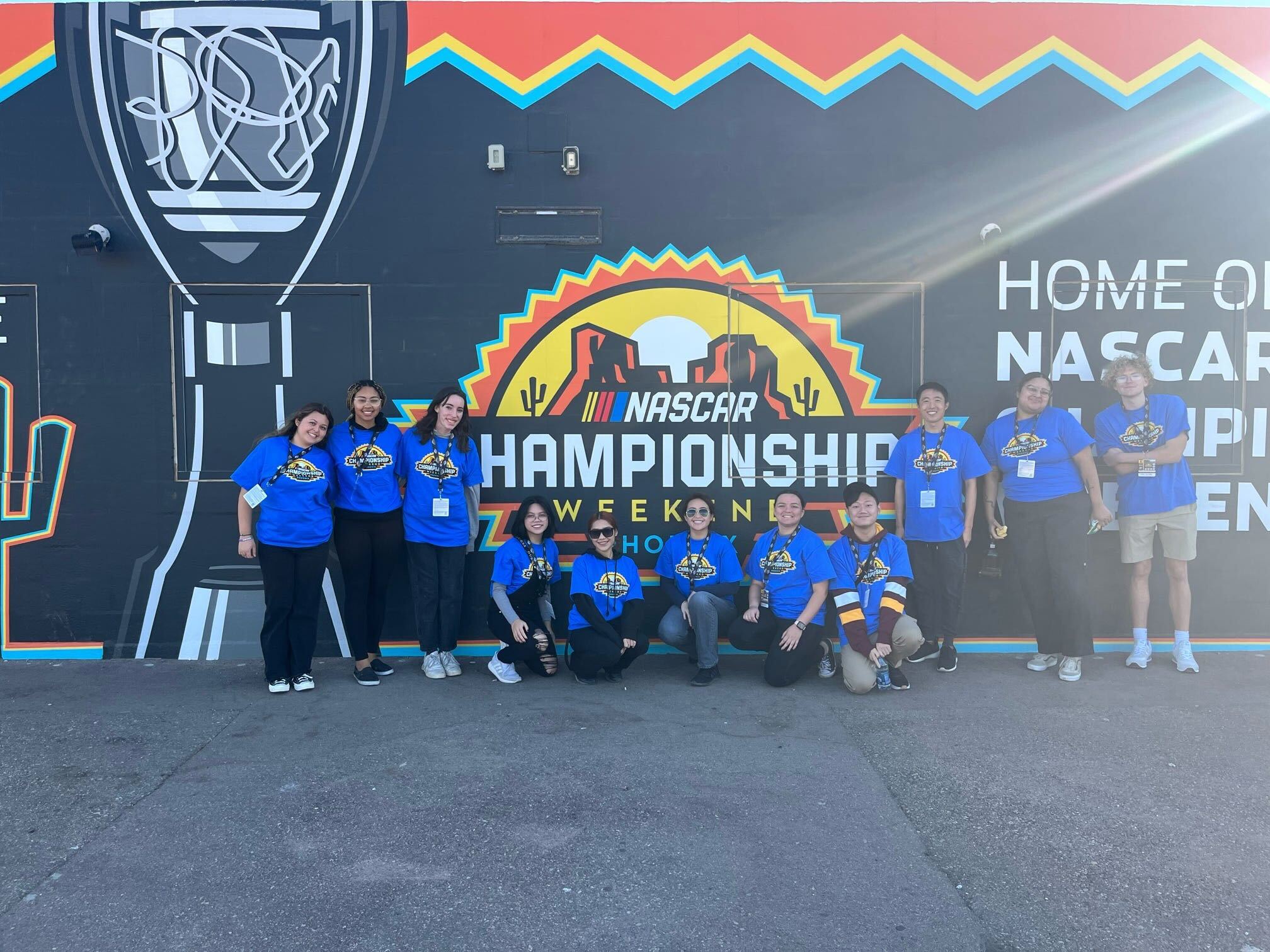 TSA Members volunteer at NASCAR