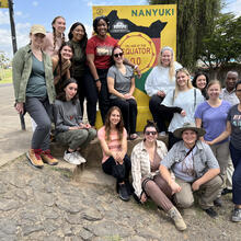 Student take part in study abroad in Kenya