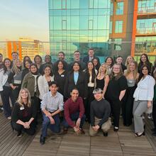 TSA students pose on the rooftop of the Omni Tempe Hotel at ASU